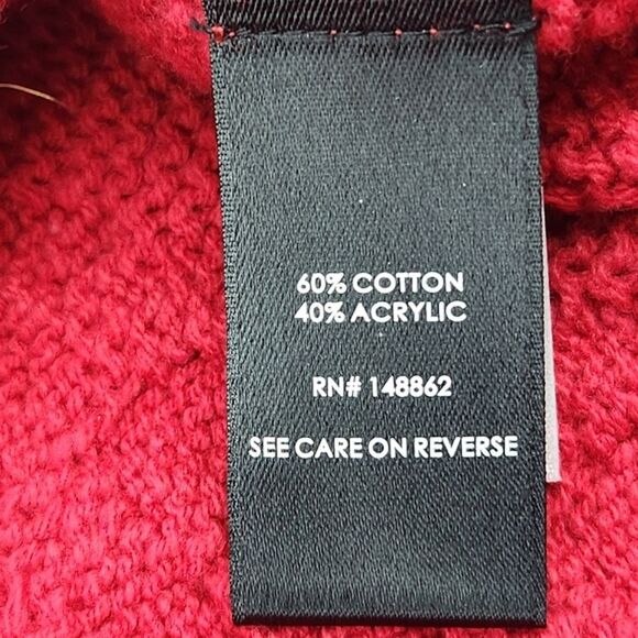 Torrid Cable Knit Sweater Tunic Womens Size 4X Red Fall Winter Preppy Christmas - Picture 7 of 8